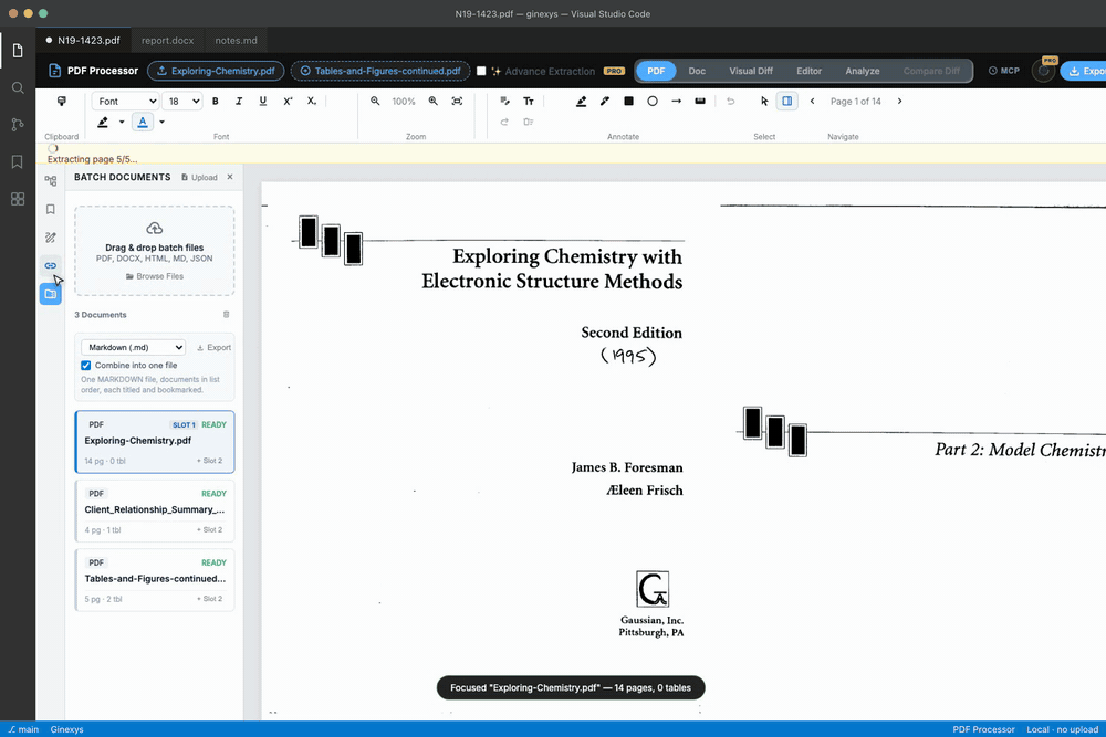 How to Compare Two PDF Files with Character-Level Diff in Your Browser demonstration