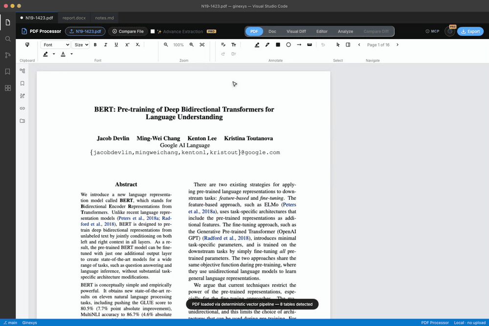 How to Extract Tables from a PDF Locally in Your Browser demonstration
