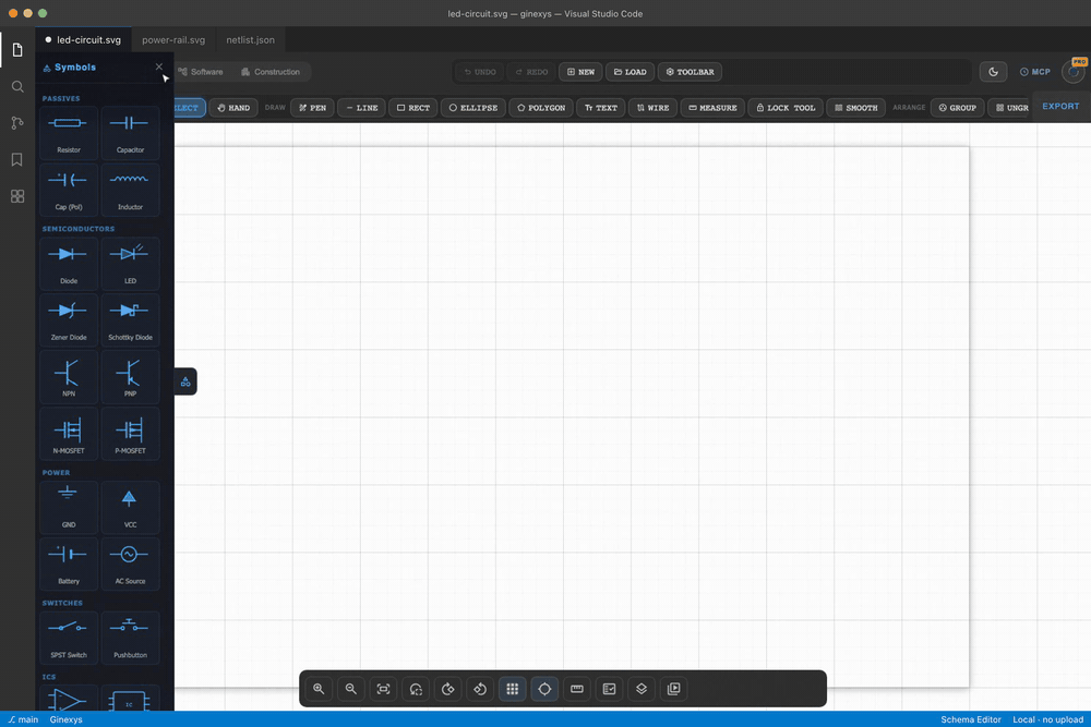 How to Design Statecharts and Export XState v5 Code in Schema Editor demonstration