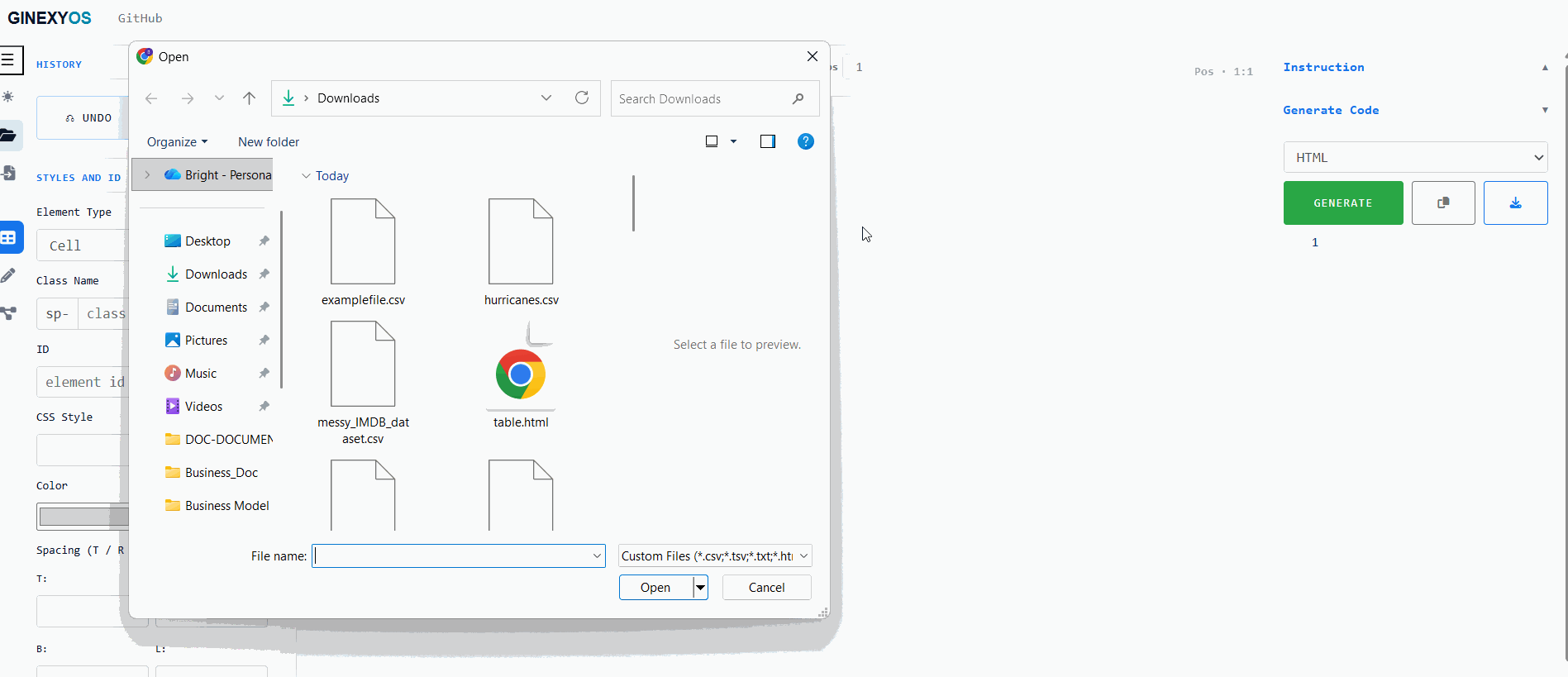 Table Formatter Demo